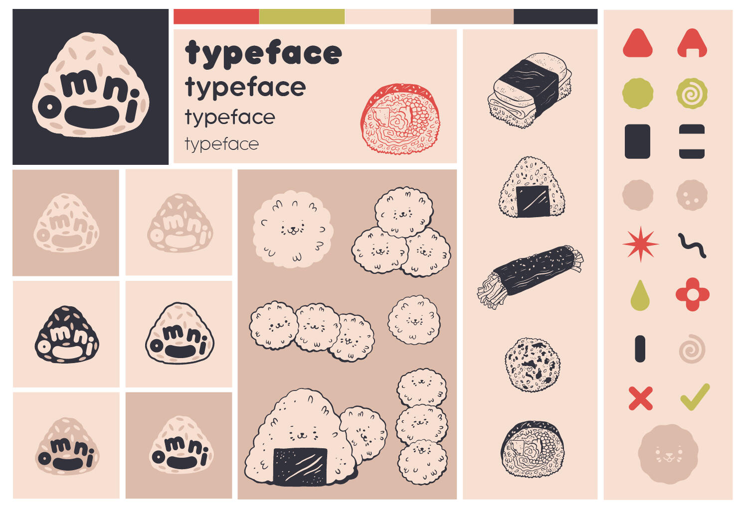 Omni Asian Food Market Branding Board